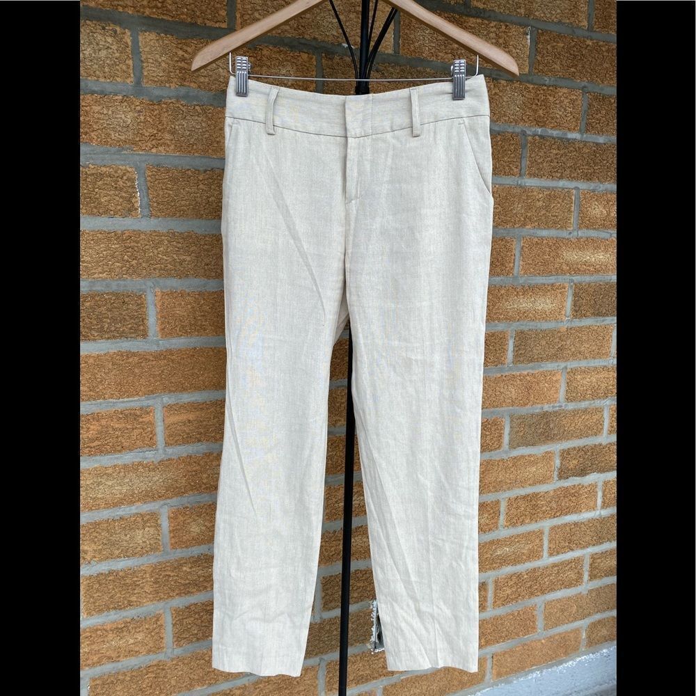 Alice + olivia employed linen pants sz 0